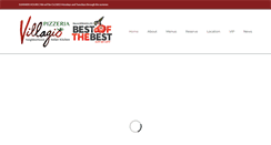 Desktop Screenshot of pizzeriavillagio.com